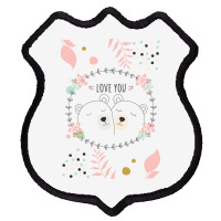 Happy Valentine's Love You With Animal Cute Shield Patch | Artistshot