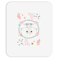 Happy Valentine's Love You With Animal Cute Mousepad | Artistshot