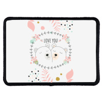 Happy Valentine's Love You With Animal Cute Rectangle Patch | Artistshot