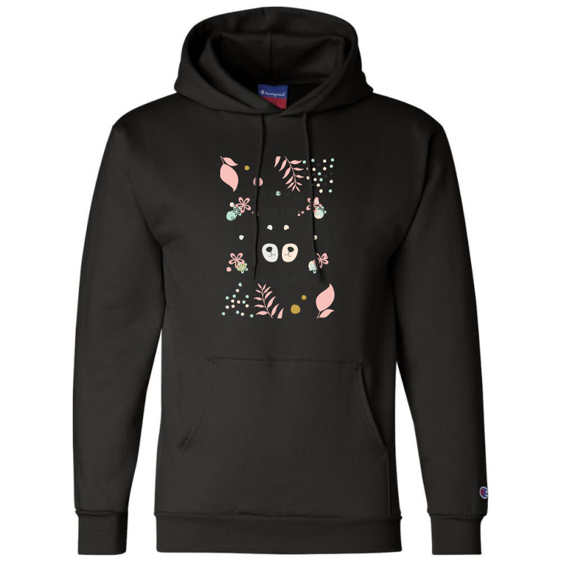 Happy Valentine's Love You With Animal Cute Champion Hoodie | Artistshot