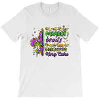 Mardi Gras Parades Beads French Quarter Beignets K T-shirt | Artistshot