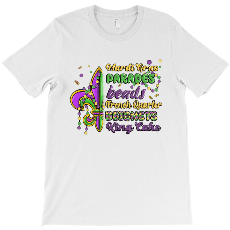 Mardi Gras Parades Beads French Quarter Beignets K T-shirt | Artistshot