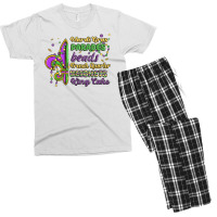 Mardi Gras Parades Beads French Quarter Beignets K Men's T-shirt Pajama Set | Artistshot