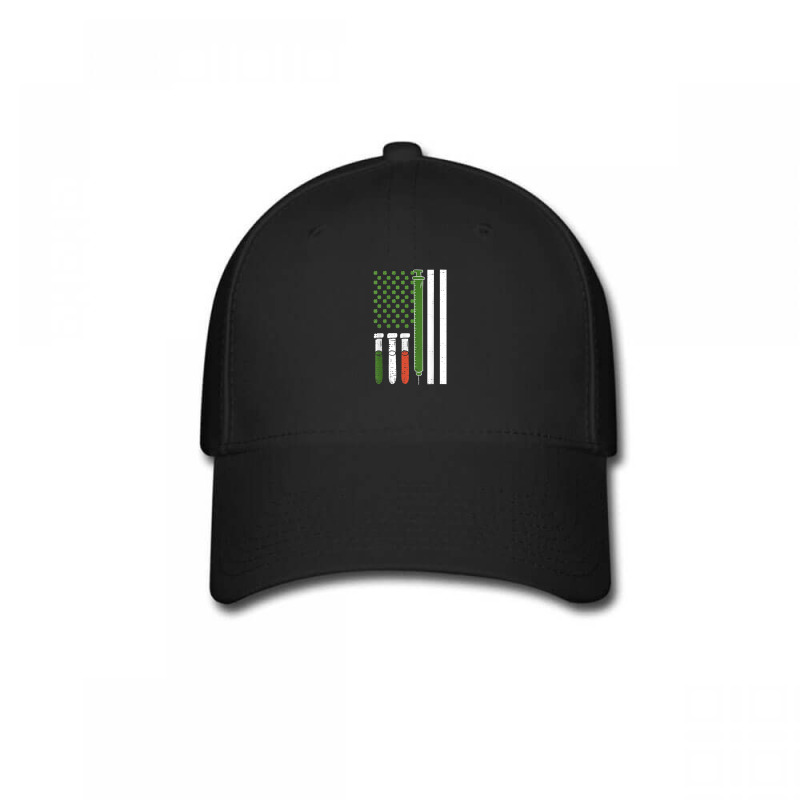 American Flag Irish Nurse Syringe Shamrock St Patricks Day Baseball Cap | Artistshot