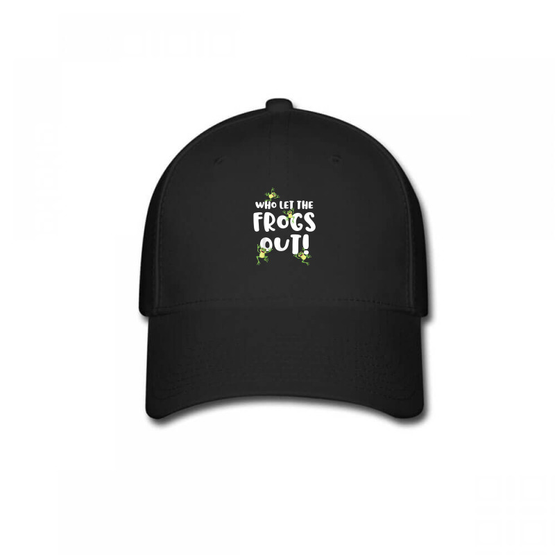 Funny Passover Who Let The Frogs Out Shirt Jewish Seder Fami Baseball Cap | Artistshot