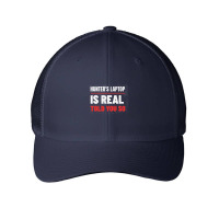 Hunter's Laptop Is Real, Anti Joe Biden Authentic Laptop Mesh Cap | Artistshot