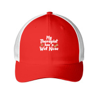 Dog Pet Gifts   My Therapist Has A Wet Nose T Shirt Mesh Cap | Artistshot