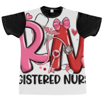 Rn Registered Nurse Valentines Day Graphic T-shirt | Artistshot