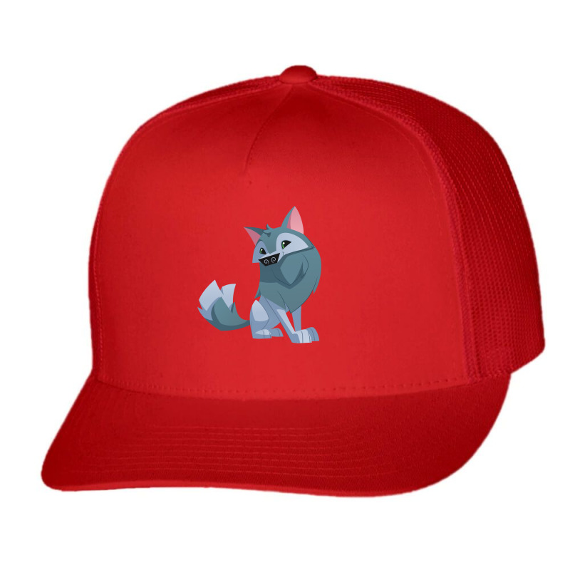 Cute Wolf Animation Trucker Cap by skeith84 | Artistshot