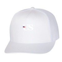 United States Flag And Country Initials Trucker Cap | Artistshot