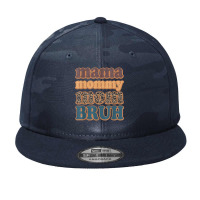 Mama Mommy Mom Bruh Vintage Leopard Boys Girls Kids Camo Snapback | Artistshot