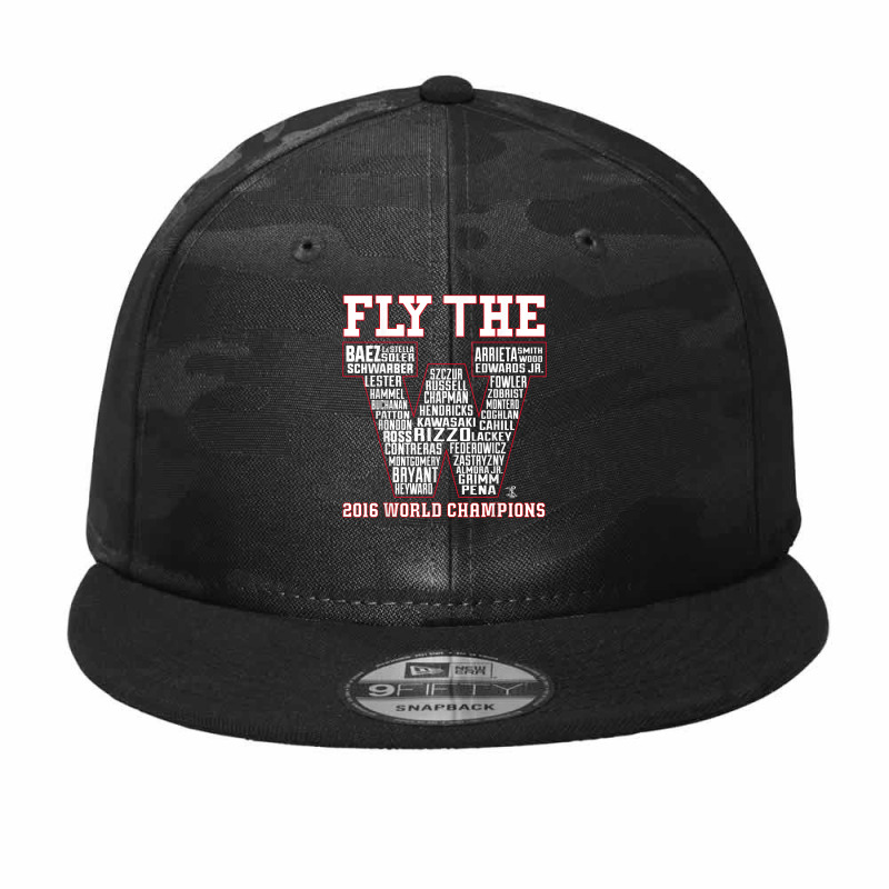 Anthony Rizzo Fly The W Roster 2016 World Champions T Shirt Camo Snapback by phuongvu | Artistshot