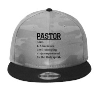 Pastor Definition Camo Snapback | Artistshot