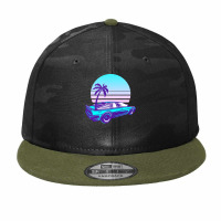 Synthwave T  Shirt Futuristic Car Retro Sunset Synthwave T  Shirt Camo Snapback | Artistshot