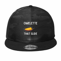 Omelette That Slide Funny Omelette Egg Camo Snapback | Artistshot