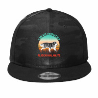 Alaskan Malamute T  Shirt Ask Me About My Alaskan Malamute T  Shirt Camo Snapback | Artistshot