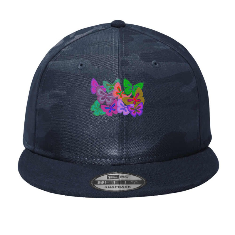 Butterflies T  Shirt Kaleidoscope Of Butterflies T  Shirt Camo Snapback by jschuster279 | Artistshot