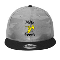 Hello Summer Banana Camo Snapback | Artistshot