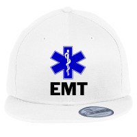 Emt Ems Paramedic Star Of Life Caduceus T Shirt Flat Bill Snapback Cap | Artistshot