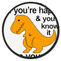 T Rex Clap Your Hands Classic Round Patch | Artistshot