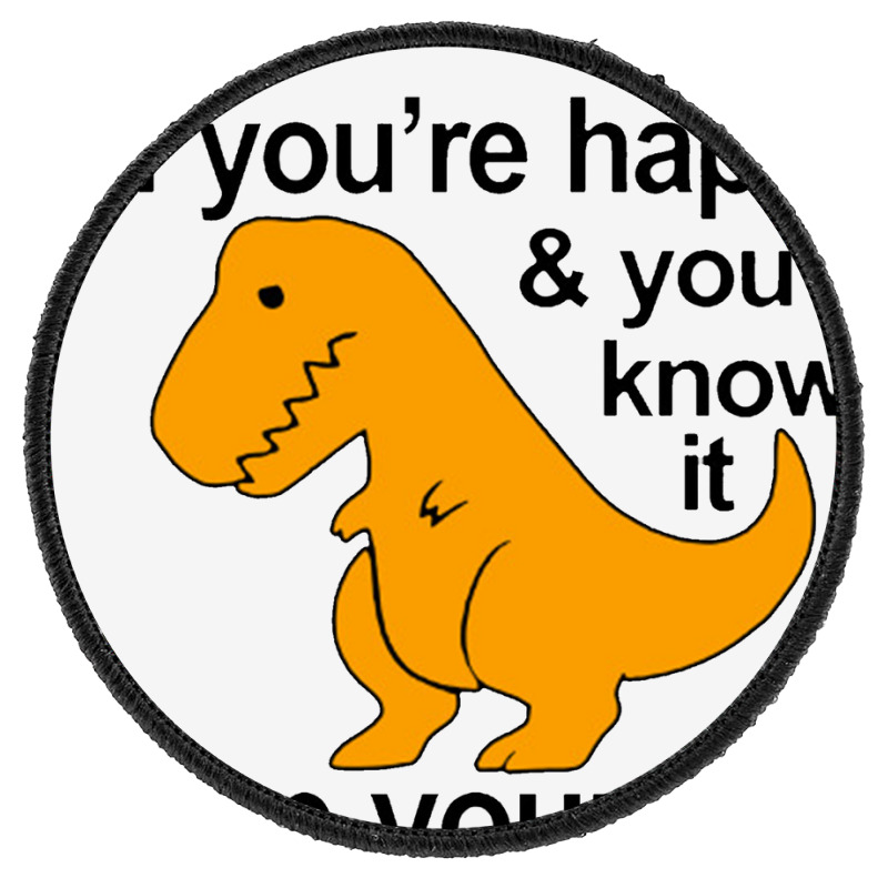 T Rex Clap Your Hands Classic Round Patch | Artistshot