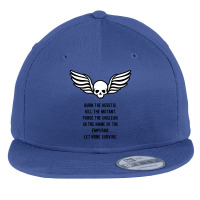 Let None Survive Wargaming Meme Flat Bill Snapback Cap | Artistshot