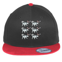 Siberian Husky Dog T  Shirtsiberian Husky Dog Pattern T  Shirt Flat Bill Snapback Cap | Artistshot