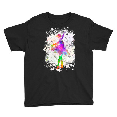 Classical Ballet Girl In Watercolor Youth Tee Designed By Removesyrian