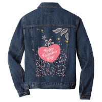 Leaf Valentine's Day Cute Men Denim Jacket | Artistshot