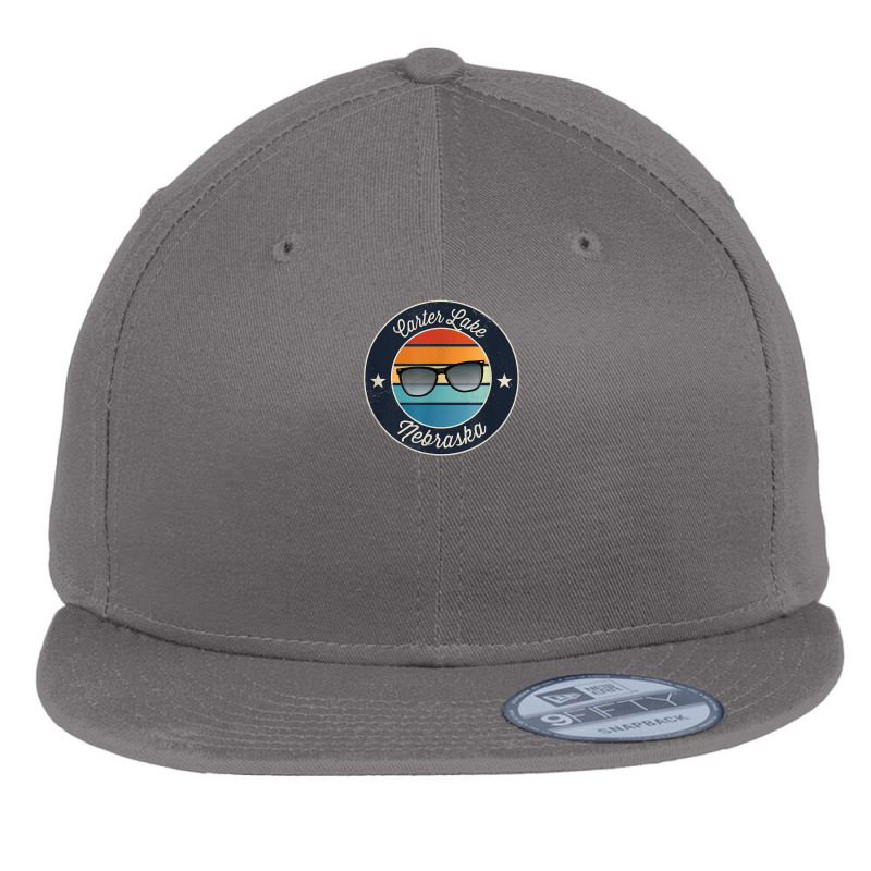 Carter Lake   Nebraska Souvenir Flat Bill Snapback Cap by Tiktify | Artistshot