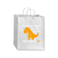 T Rex Clap Your Hands Classic Debie Paper Bag - 10 X 5 X 13 | Artistshot