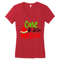 One In A Melon Women's V-neck T-shirt | Artistshot