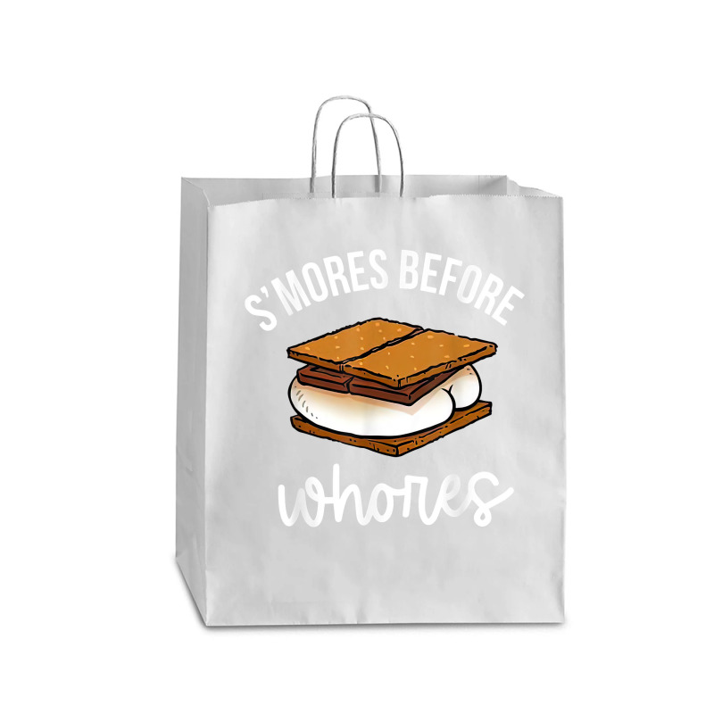 S'mores Before Whores Apparel T Shirt Queen Paper Bag - 16 X 6 X 19 1/4 | Artistshot