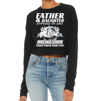 Fathers Day T  Shirt Father And Daughter Working On And Racing Cars To Cropped Sweater | Artistshot