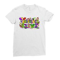 Cardiology Krewe Mardi Gras Ladies Fitted T-shirt | Artistshot