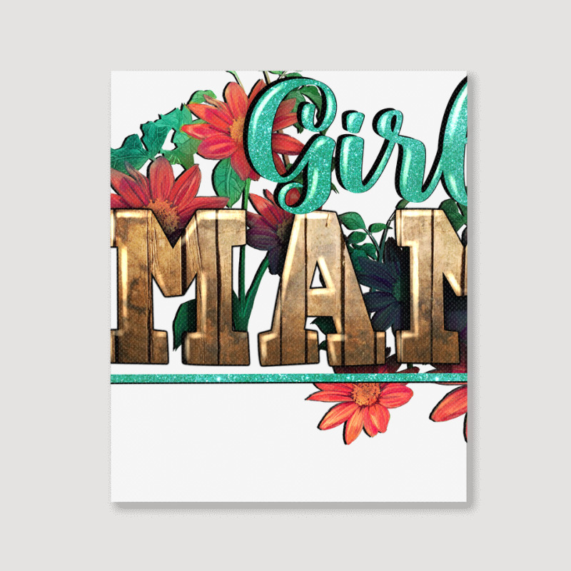 Girl Mama Portrait Canvas Print | Artistshot