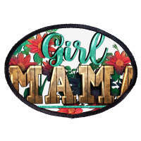 Girl Mama Oval Patch | Artistshot