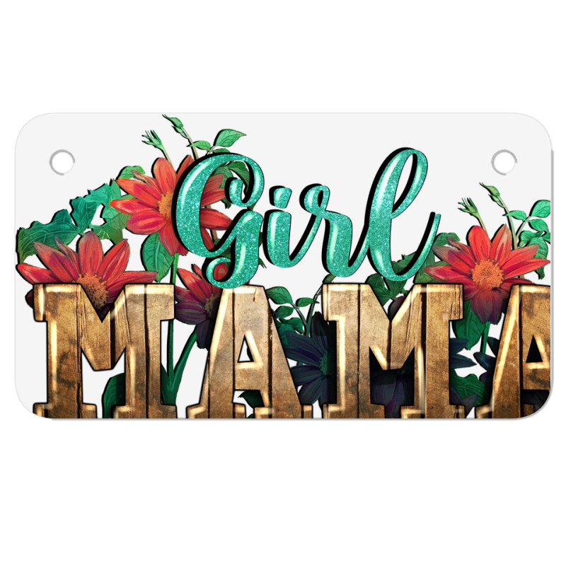 Girl Mama Motorcycle License Plate | Artistshot