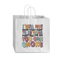 I Will Not Water Myself Down To Be More Digestible Vogue Paper Bag - 16 X 6 X 12 | Artistshot