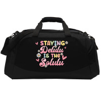 Staying Delulu Is The Solulu Active Duffel | Artistshot