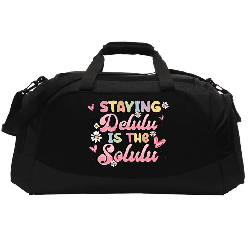 Staying Delulu Is The Solulu Active Duffel | Artistshot