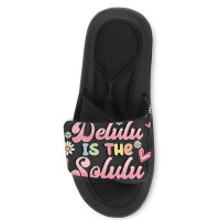 Staying Delulu Is The Solulu Slide Sandal | Artistshot