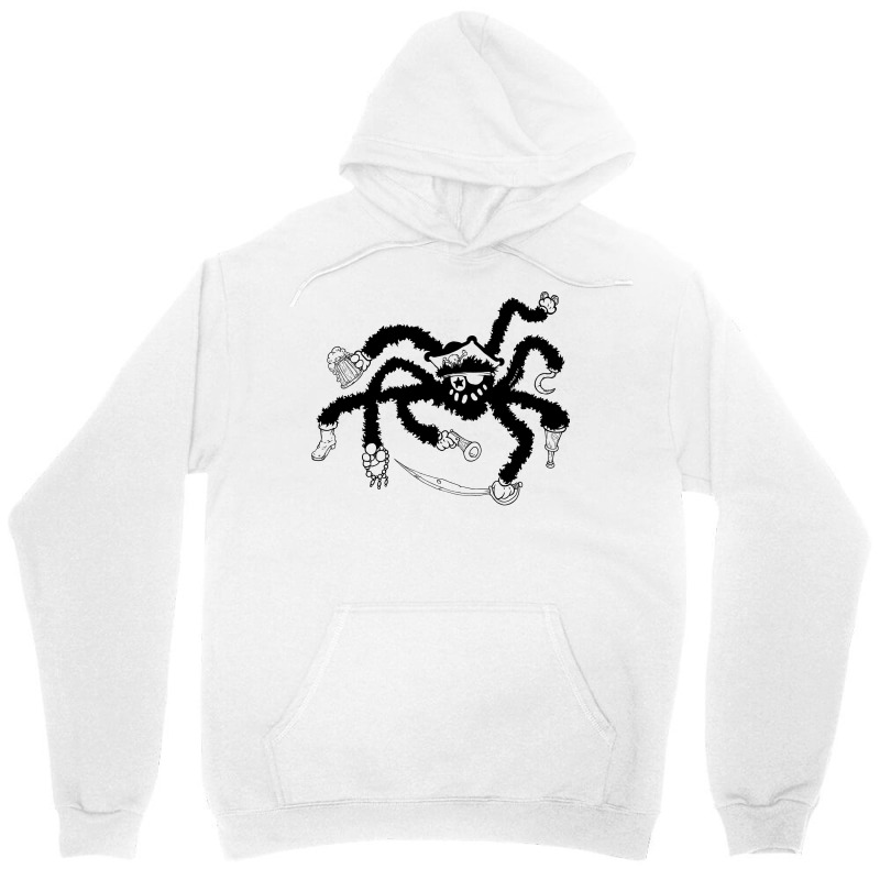 Pirate Spider: Retro Cartoon Unisex Hoodie | Artistshot