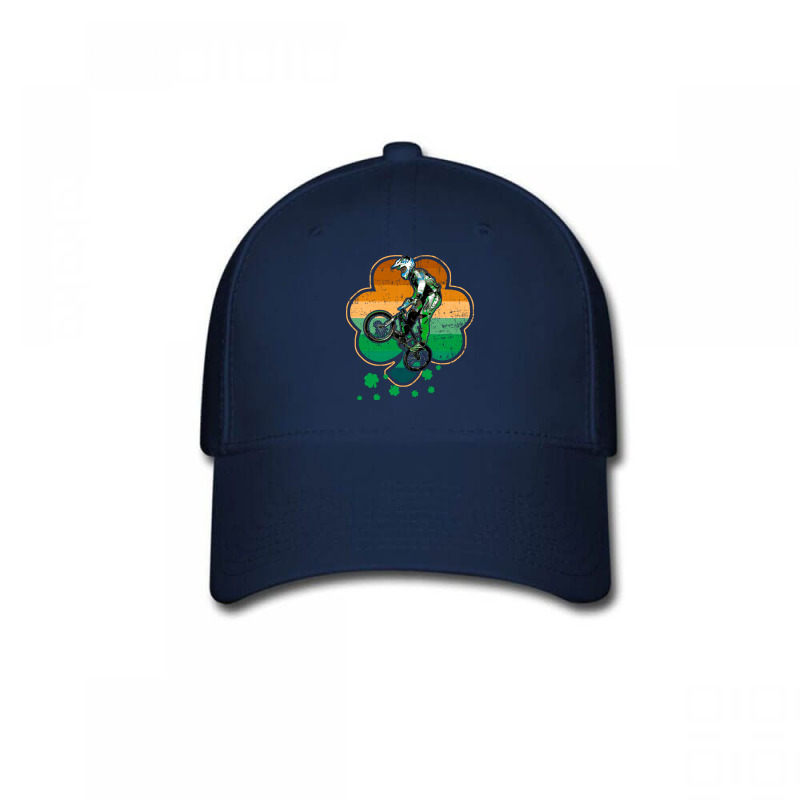 Patrick's Day Bmx Motocross Bike Racing Bicycle Rider Sports Baseball Cap by UbengArt | Artistshot