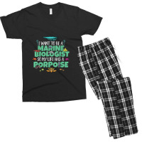 I Want To Be A Marine Biologist Porpoise Animal Pun Men's T-shirt Pajama Set | Artistshot