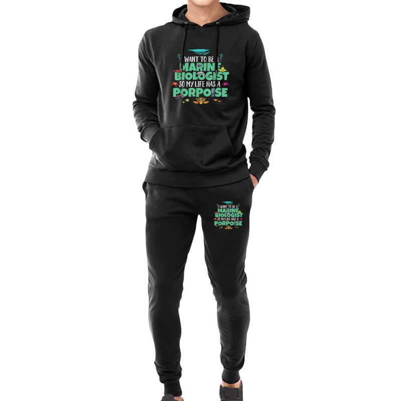 I Want To Be A Marine Biologist Porpoise Animal Pun Hoodie & Jogger set by Yuh2105 | Artistshot