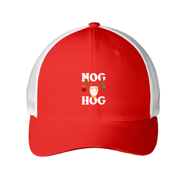 Nog Hog National Eggnog Christmas Holiday Food Mesh Cap | Artistshot