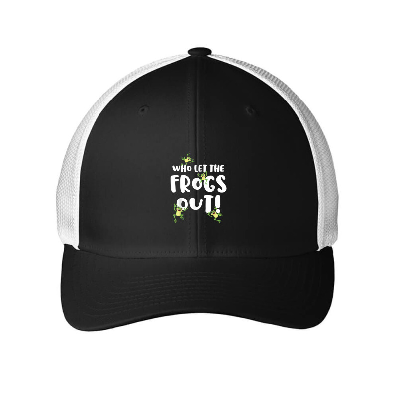 Funny Passover Who Let The Frogs Out Shirt Jewish Seder Fami Mesh Cap | Artistshot