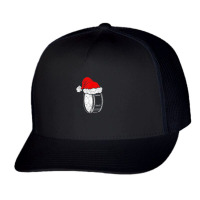 Christmas Musician Drummer Santa Instrument Music Trucker Cap | Artistshot