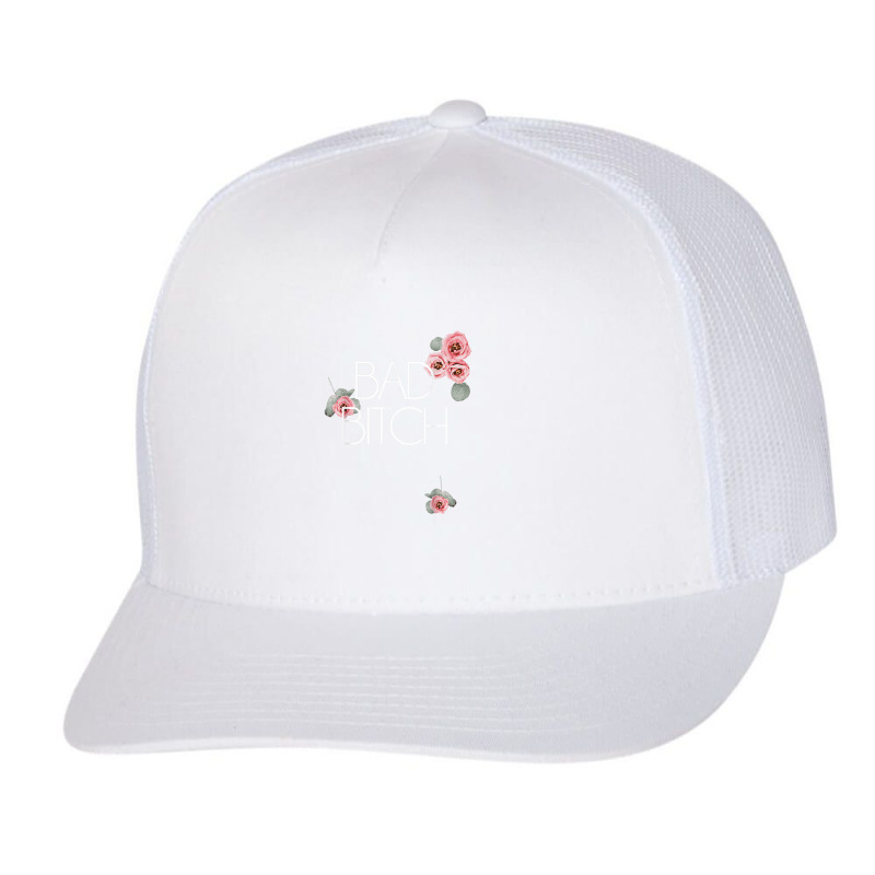 Salty Floral Bad Bitch Flower Swear Words Trucker Cap | Artistshot